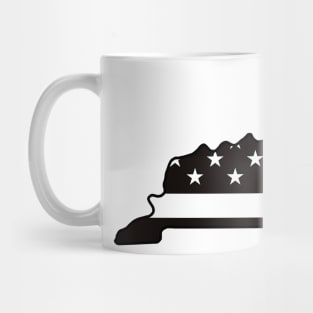 Black and White Flag Kentucky Mug